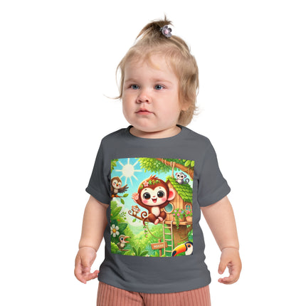 Monkey Treehouse Adventure Baby T-Shirt – Playful Jungle Fun & Everyday Comfort