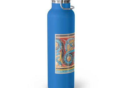 Reproduction of S-Spiral Frieze by Emile Gilliéron Copper Vacuum Insulated Bottle, 22oz