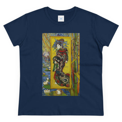 Courtesan (after Eisen) by Vincent van Gogh Women's Midweight Cotton Tee