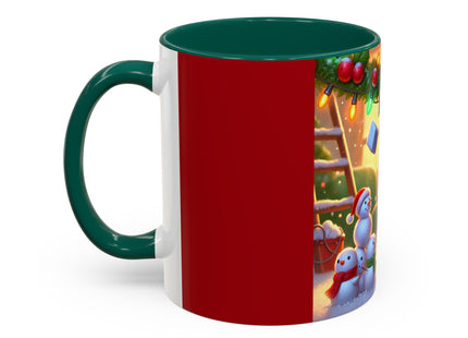 Naughty or Nice Kitten Christmas Colorful Mugs (11oz, 15oz)