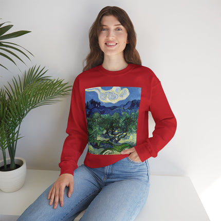 Olive Trees by Vincent Van Gogh Unisex Heavy Blend™ Crewneck Sweatshirt
