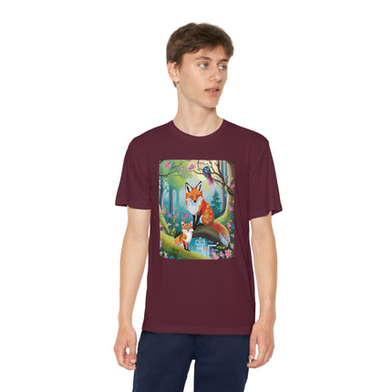 Mischievous Fox Youth Competitor Tee – Forest Fun & Whimsical Adventure