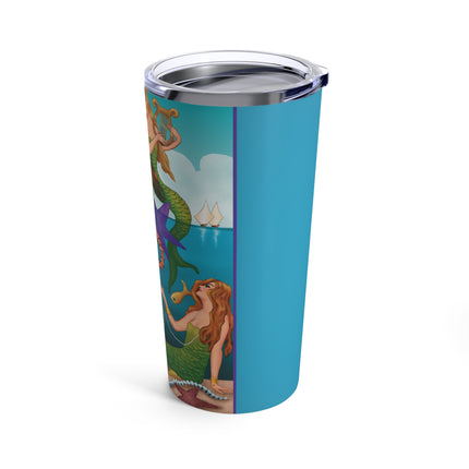 Three Mermaids with Strings of Pearls by Carlo Chiostri Tumbler 20oz