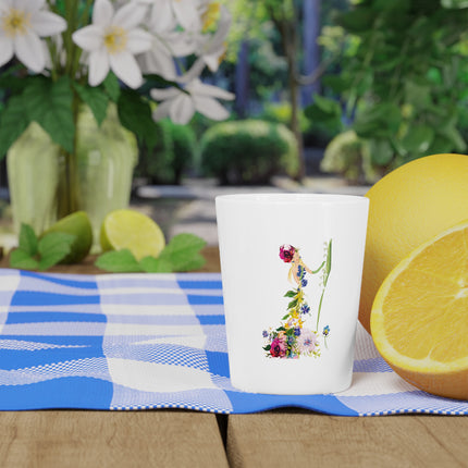 Blooming Splendor: A Floral Transformation Ceramic Shot Glass