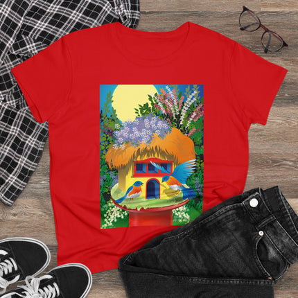 Birdhouse Haven Women's Midweight Cotton Tee