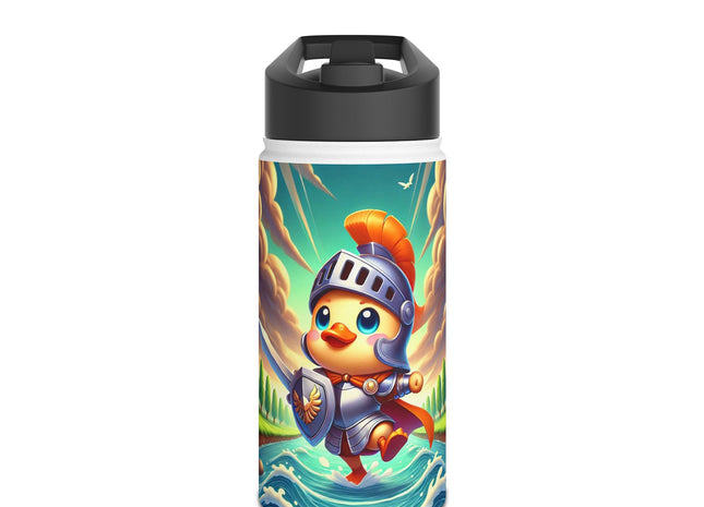 Valiant Duck Stainless Steel Water Bottle, Standard Lid