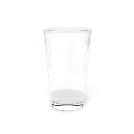 ☃️🎄 The Snowman's Christmas Companion Pint Glass – Art Deco Holiday Fantasy