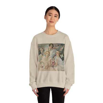 Les Femmes Fatales by Gerda Wegener Heavy Blend™ Crewneck Sweatshirt