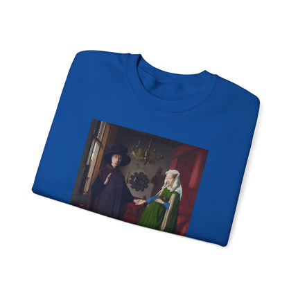 Arnolfini Portrait by Jan Van Eyck Heavy Blend™ Crewneck Sweatshirt