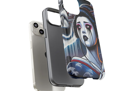Geisha’s Black Ink Tears Phone Cases