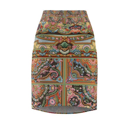 L'Ornement Polychrome by Albert Racine Women's Pencil Skirt (AOP)