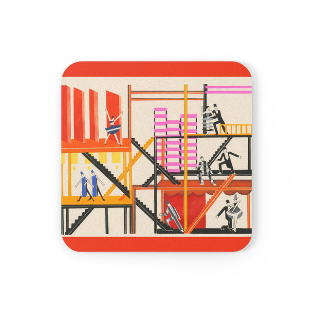 Maquettes de Théatre 4 by Alexandra Exter Cork Back Coaster