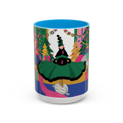 🎄🎁 The Emerald Christmas Belle Colorful Mug – Colorful Holiday Fashion Fantasy