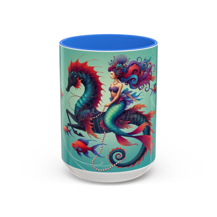 Mermaid & Sea Dragon Mug – Ocean Guardian & Mythic Beauty