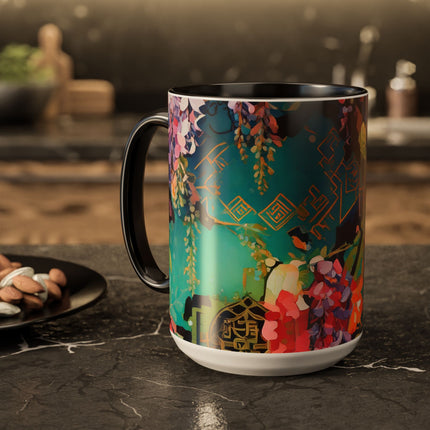 Golden Wisteria Symphony Colorful Mugs (11oz, 15oz)