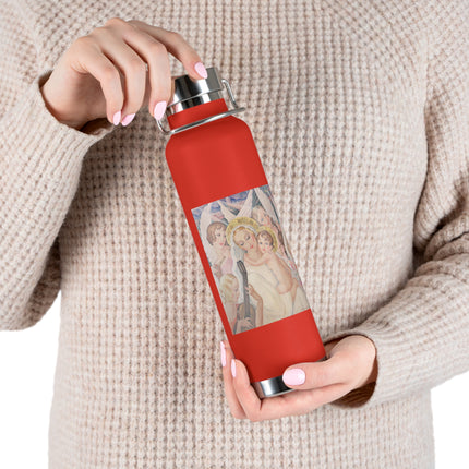 Madonna with Child Surrounded by Musical Angels by Gerda Wegener Copper Vacuum Insulated Bottle, 22oz