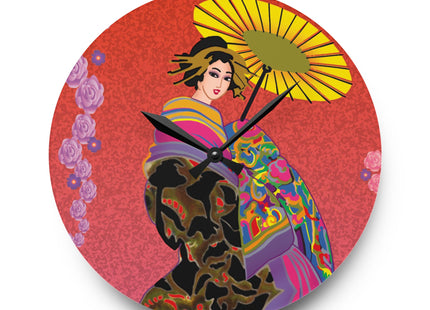 Enchanting Geisha Acrylic Wall Clock