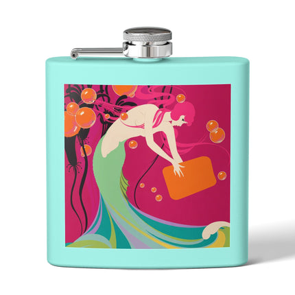 Mermaid Dive Flask – Vibrant Waves & Playful Charm