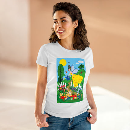 Garden Magic Women's Midweight Cotton Tee