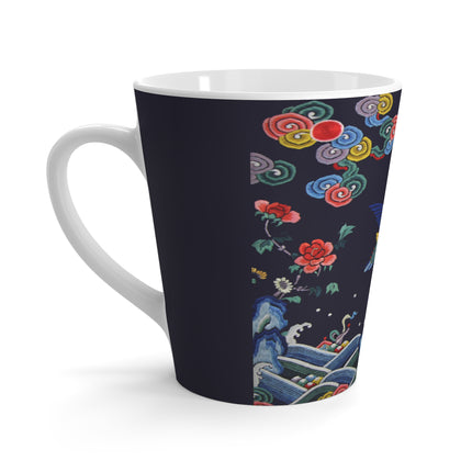 Rank Badge with Mandarin Duck Latte Mug