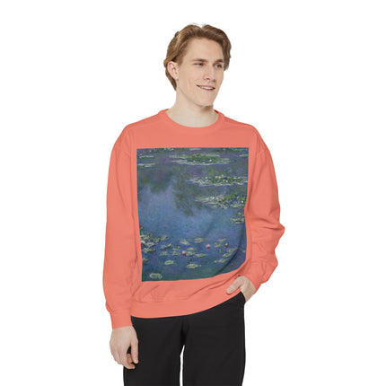 Water Lilies by Claude Monet Unisex Garment-Dyed Sweatshirt