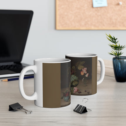 Still-life with Grapes, Flowers, & Berries by Isaak Soreau Ceramic Mug 11oz