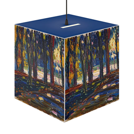 In the park of St. Cloud – Fall II by Wassily Kandinsky Light Cube Lamp
