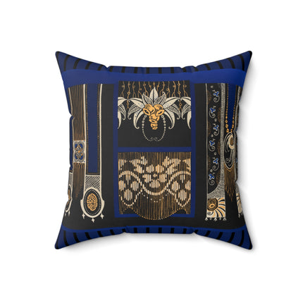 La décoration moderne dans le textile Pl. 4 by Gaston Charlet Spun Polyester Square Pillow