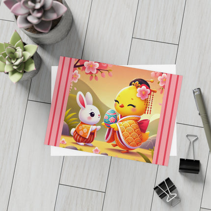 Whimsical Springtime Exchange Postcards (envelopes included) - Bundles of 10, 30, 50 Pieces