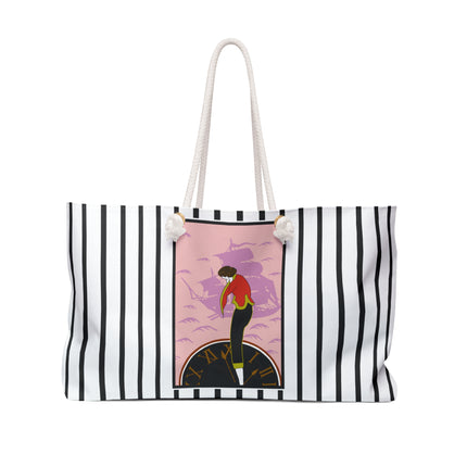Woman Waiting for her Beloved at 1:59 by Kobayashi Kaichi Weekender Bag