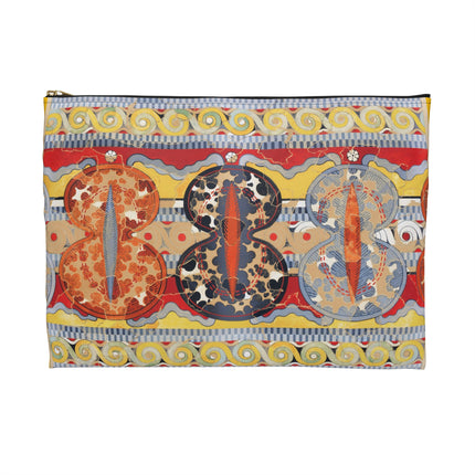 Reproduction of The Shield Frieze Accessory Pouch – Emile Gilliéron Mycenaean Fresco Design