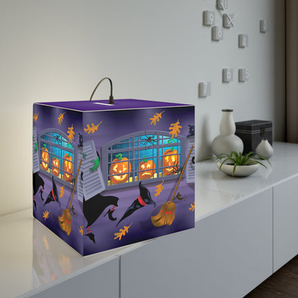 Whimsical Halloween Mischief Light Cube Lamp