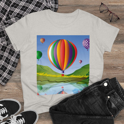 Colorful Heights Women's Midweight Cotton Tee