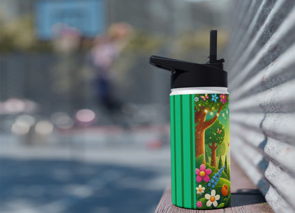 Robot Fairy Stainless Steel Water Bottle, Standard Lid