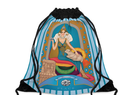 April & Diamond (from the Gem Series) by Sofi Chiostri Drawstring Bag