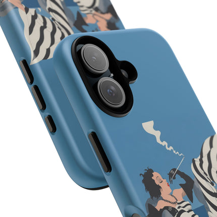 Art Deco Smoker Phone Case – Glamorous Lounging & Timeless Allure