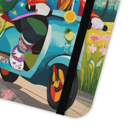 🦓🛴 Stripes on Wheels Flip Case – Sunny Adventures & Storybook Fun
