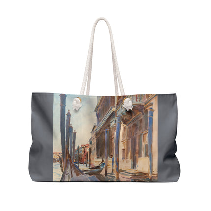 Gondola Moorings on the Grand Canal by John Singer Sargent Weekender Bag