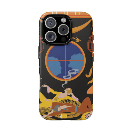 Art Deco Lounge Phone Case – Opulent Smoke & Timeless Glamour