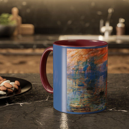 Sunrise by Claude Monet Colorful Mugs (11oz, 15oz)