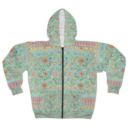Chinese Ornament by Owen Jones Zip Hoodie (AOP)