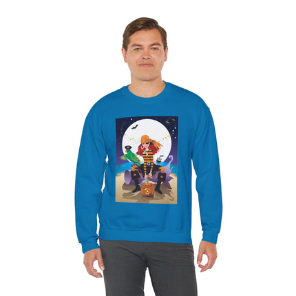 Moonlit Pirate Halloween Unisex Heavy Blend™ Crewneck Sweatshirt