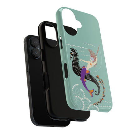 Mermaid on Seahorse Phone Case – Mythic Ocean Grace