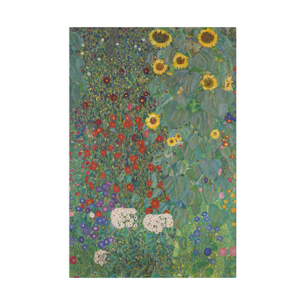 Farm Garden with Sunflowers by Gustav Klimt Matte Canvas, Stretched, 0.75"