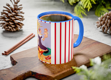 Art Deco Christmas Colorful Mugs (11oz, 15oz)