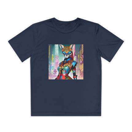 Cyber Cat Glamour Youth Competitor Tee