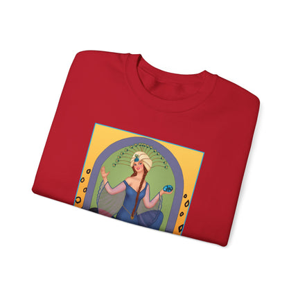 December & Tanzanite (from the Gem Series) by Sofia Chiostri Heavy Blend™ Crewneck Sweatshirt