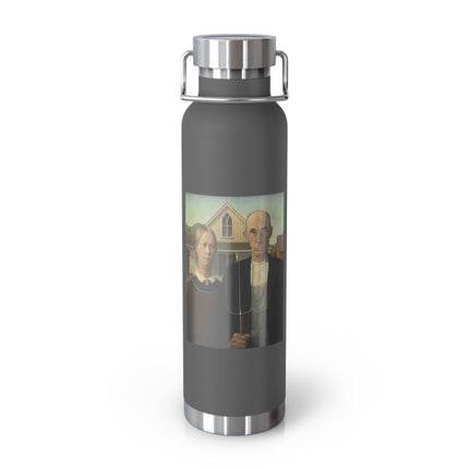 American Gothic by Grant Wood Copper Vacuum Insulated Bottle, 22oz
