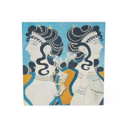 Reproduction of Ladies in Blue by Emile Gilliéron Note Cube