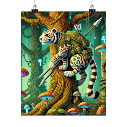🐅🌿 Silent Stripes Matte Vertical Poster – Mystery, Stealth & Jungle Majesty